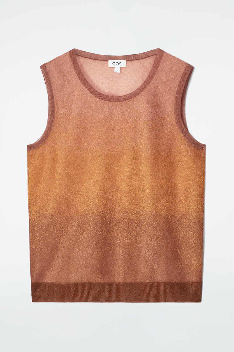 Fine-Knit Ombre Tank Top