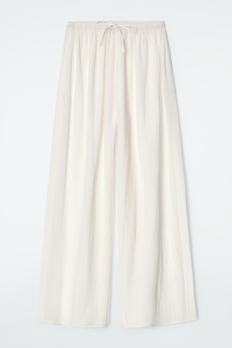 Crinkled Cotton Beach Pants by COS
