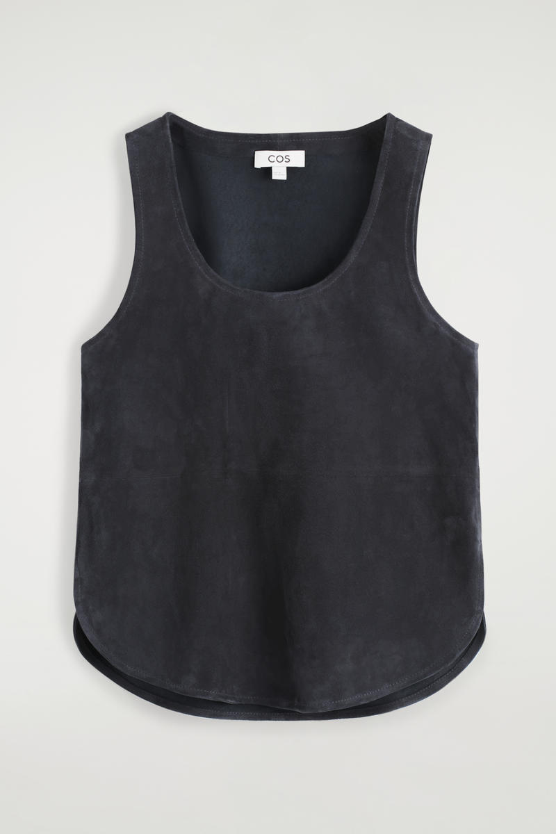 Scoop-Neck Suede Tank Top by COS