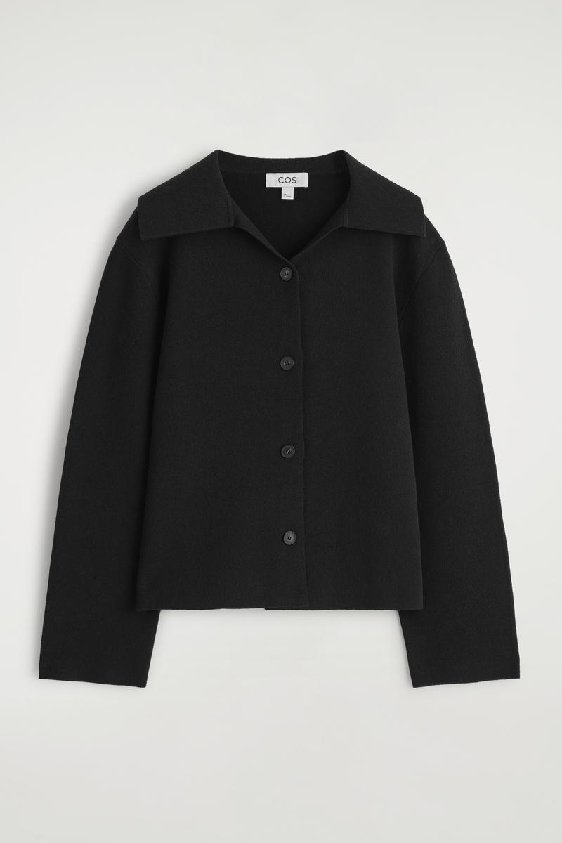 Collared Knitted Jacket