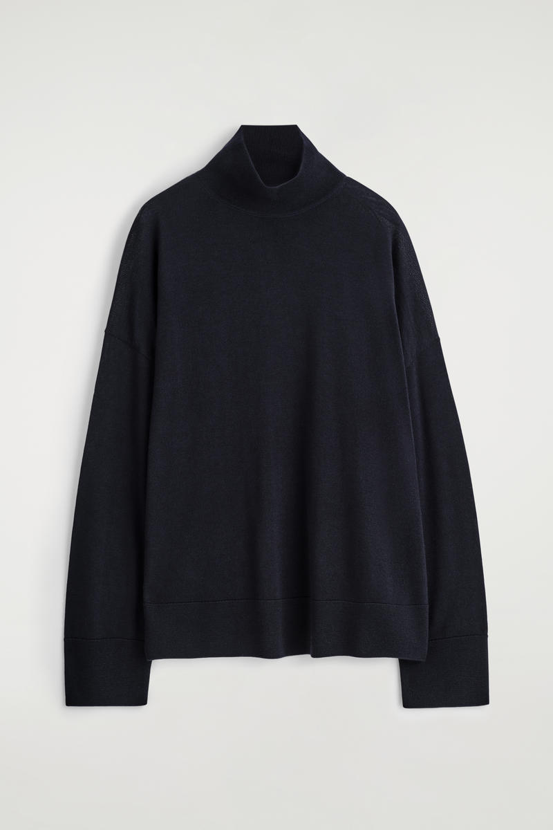 Merino Wool Turtleneck Sweater
