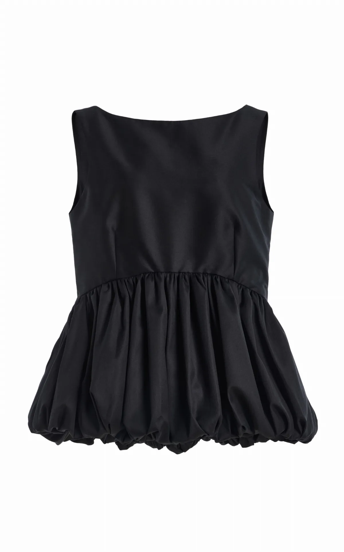 Voluminous Wool Peplum Top