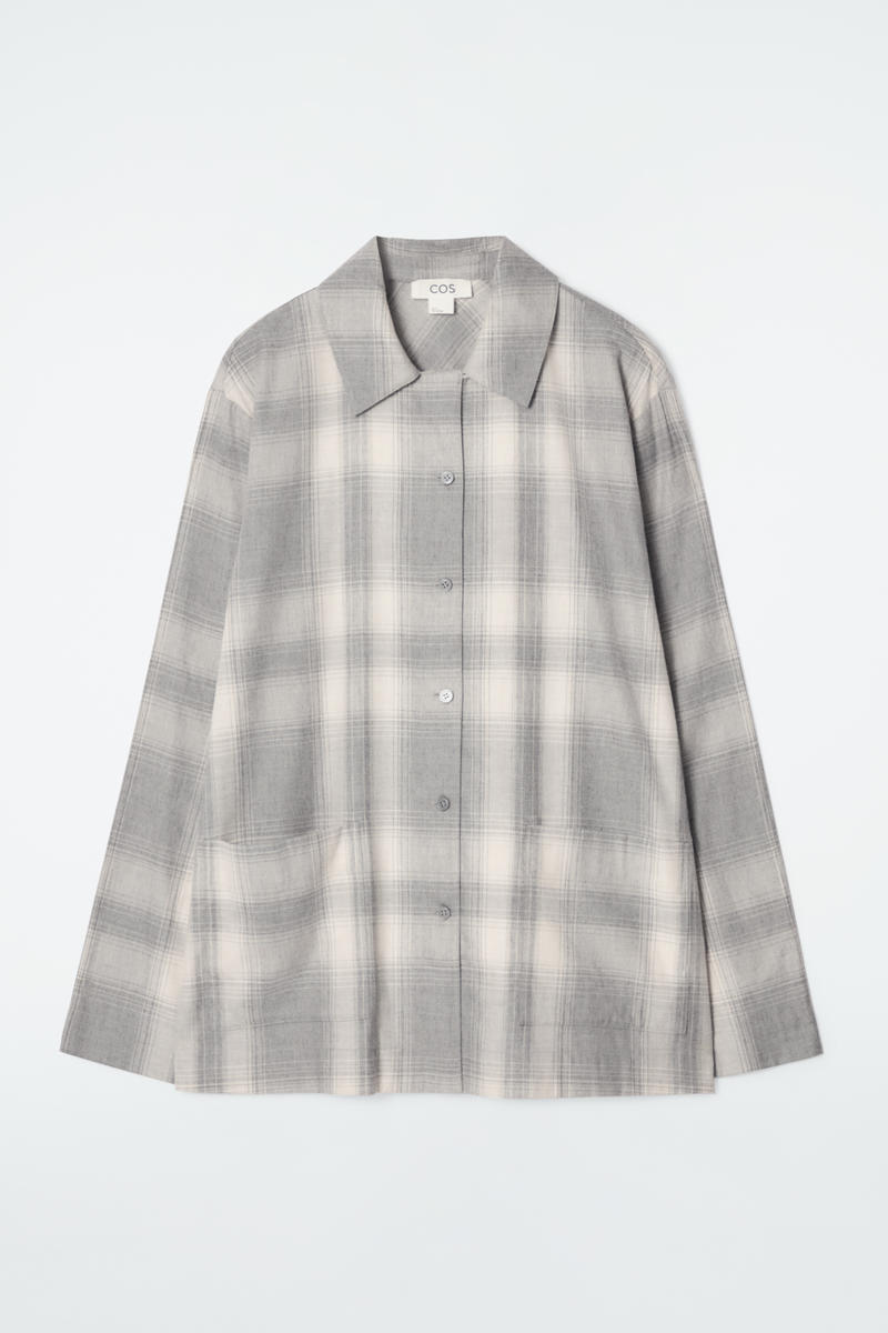 Checked Flannel Pajama Shirt by COS