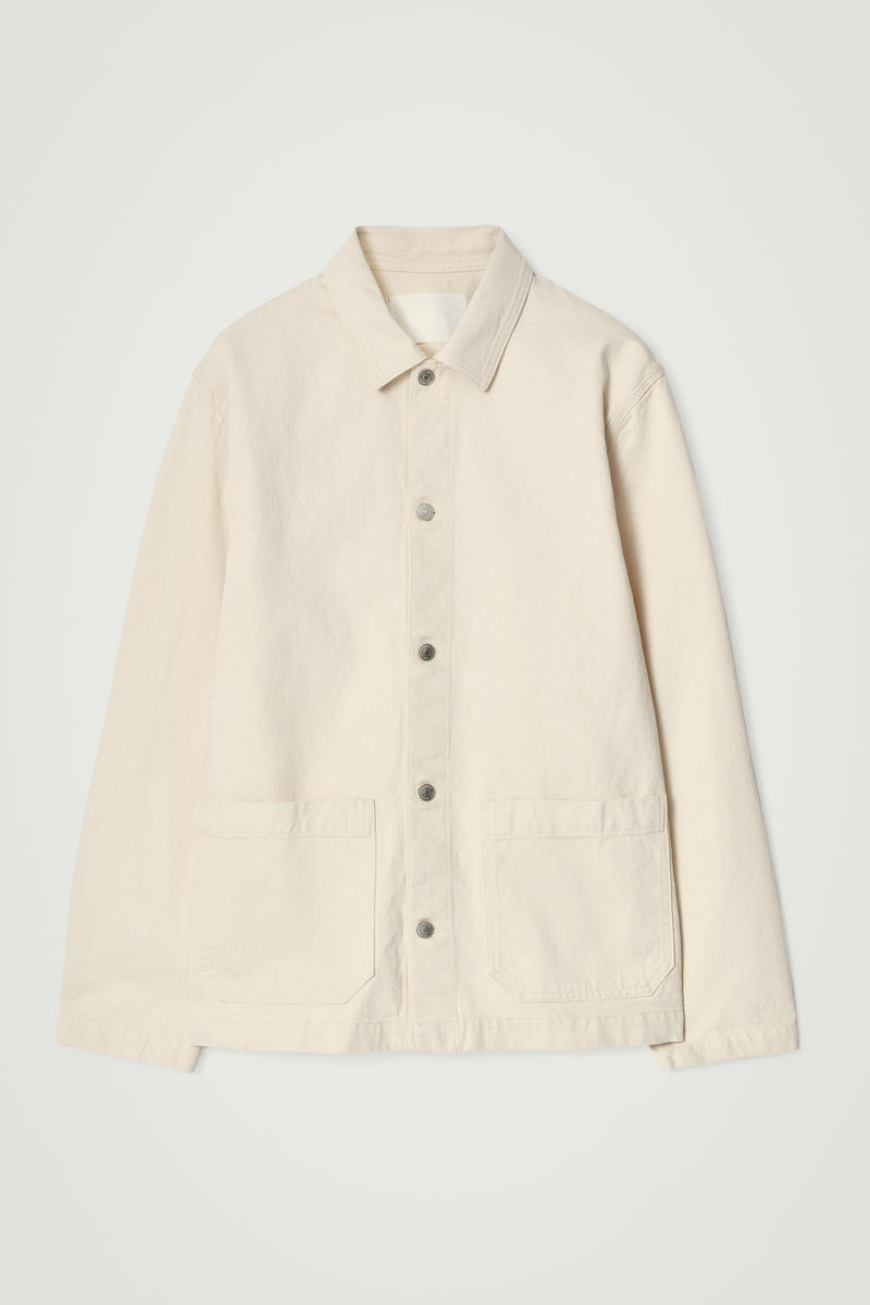 Relaxed Denim Utility Overshirt