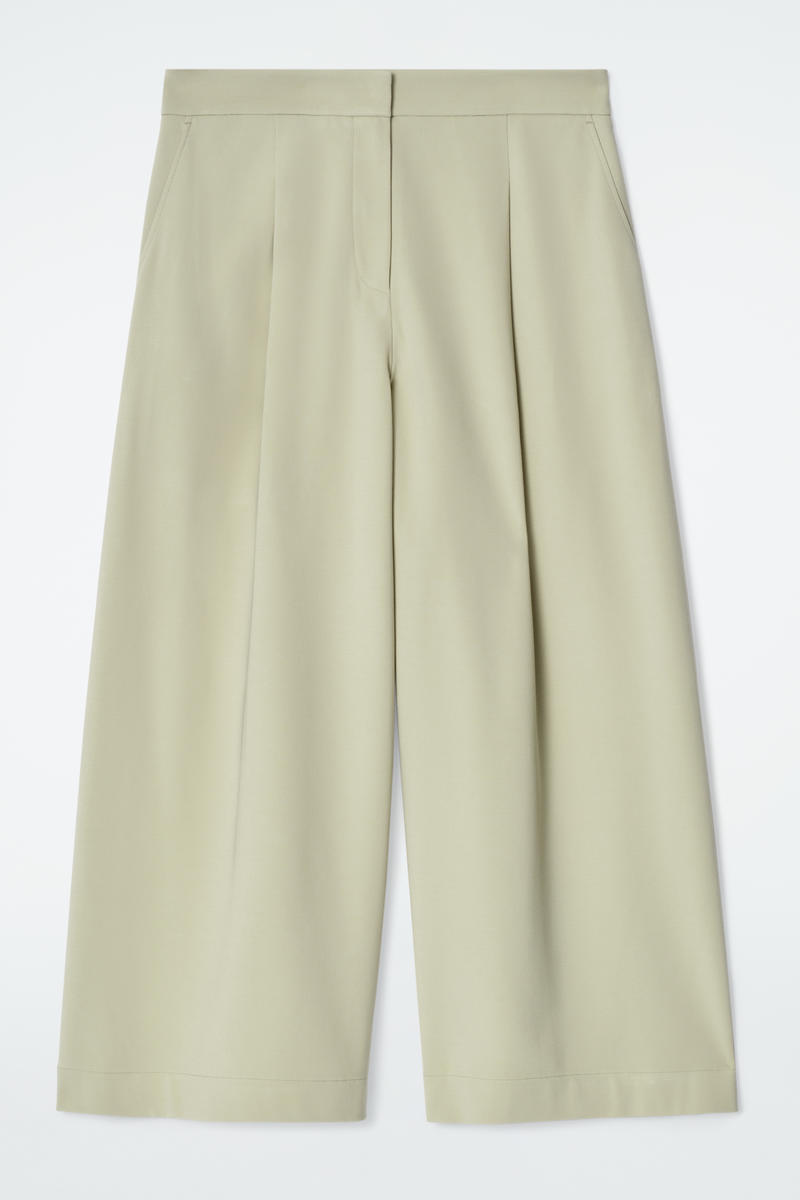 Cropped Wide-Leg Pants