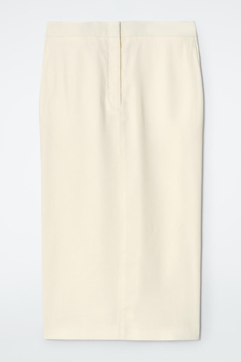 Tailored Linen Pencil Skirt