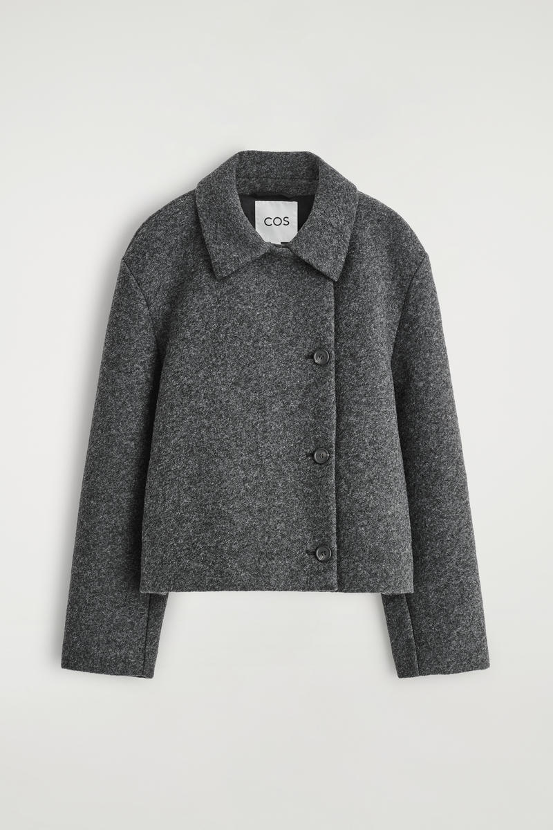 Boiled Wool-Blend Short Jacket