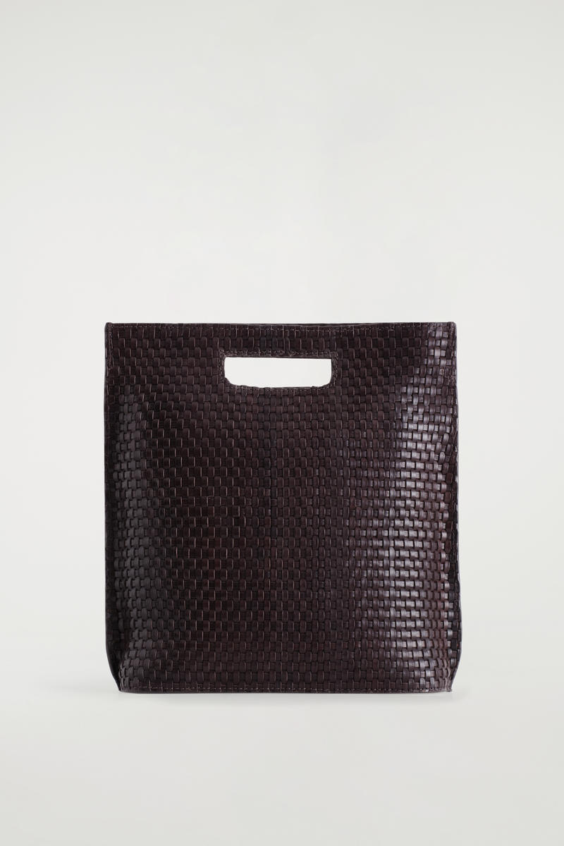 Folio Hand-Woven Bag - Leather by COS