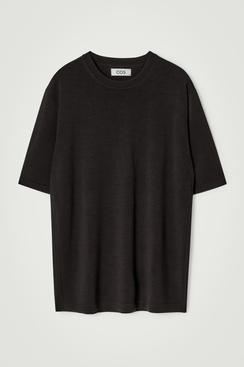 Knitted Wool-Silk T-Shirt