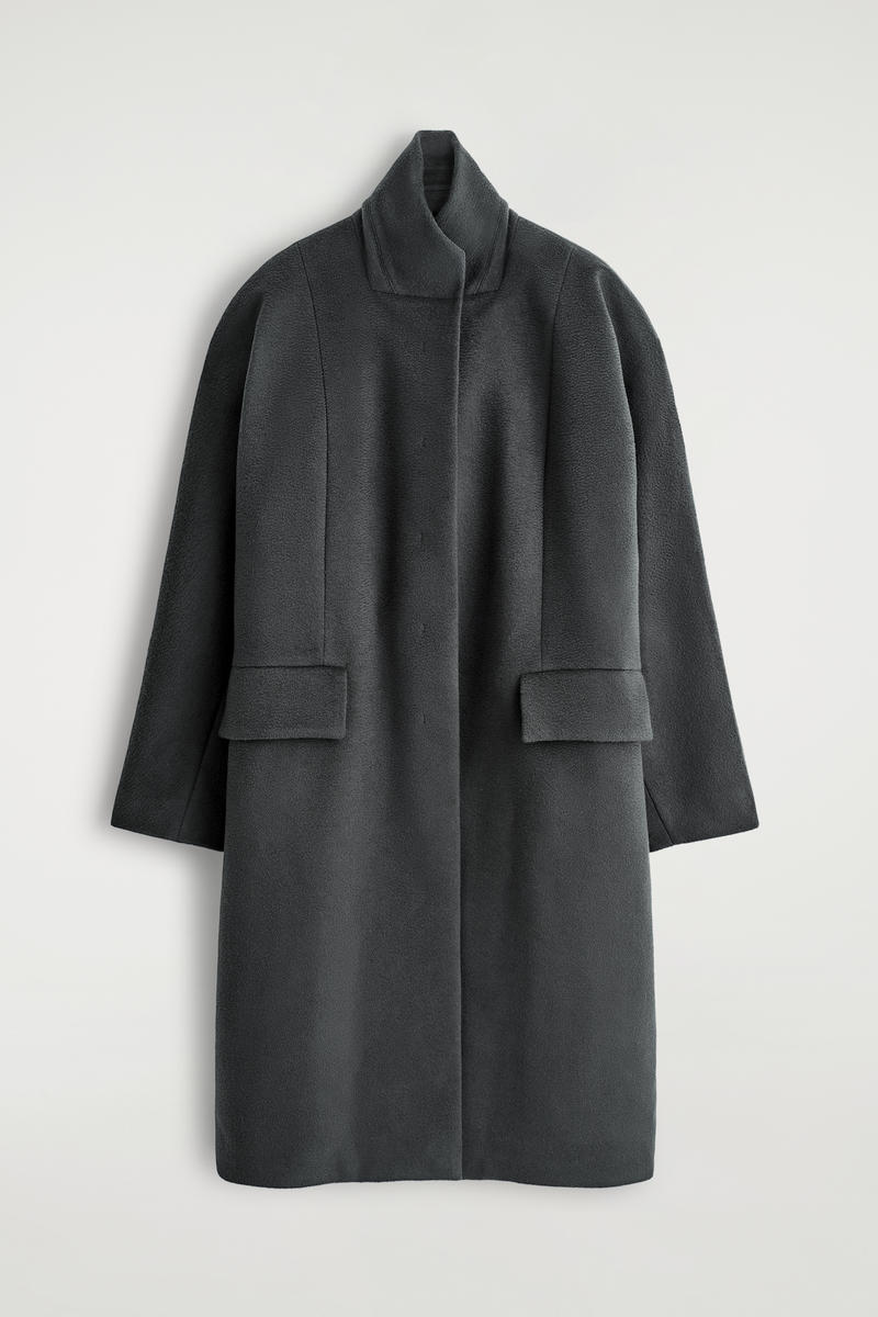 Tailored Wool-Zibeline Long Coat