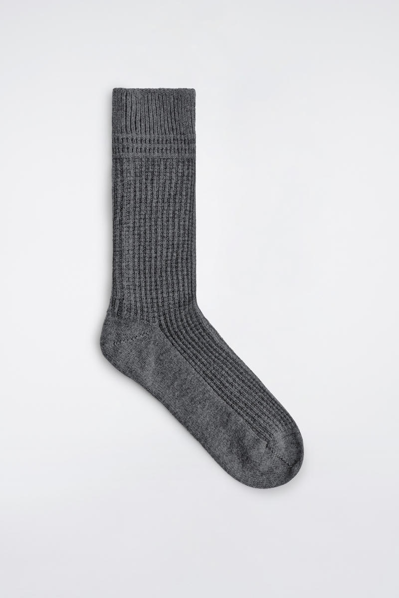Waffle-Knit Socks