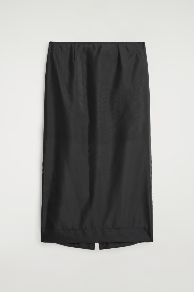 Sheer Column Skirt