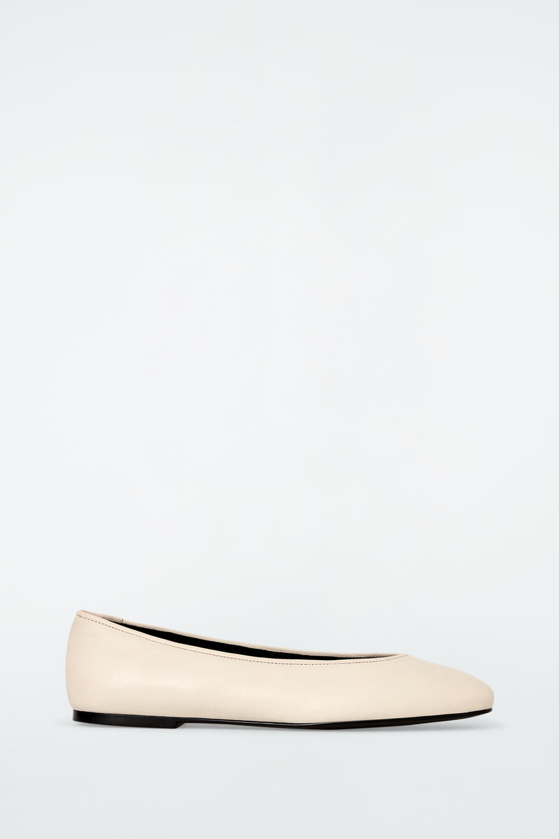 Leather Ballerina Flats