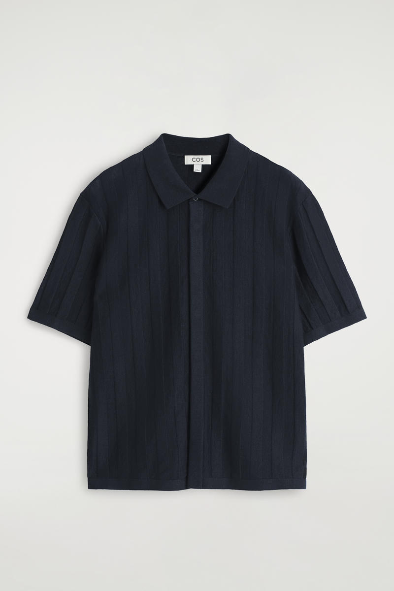 Striped Knitted Linen Shirt
