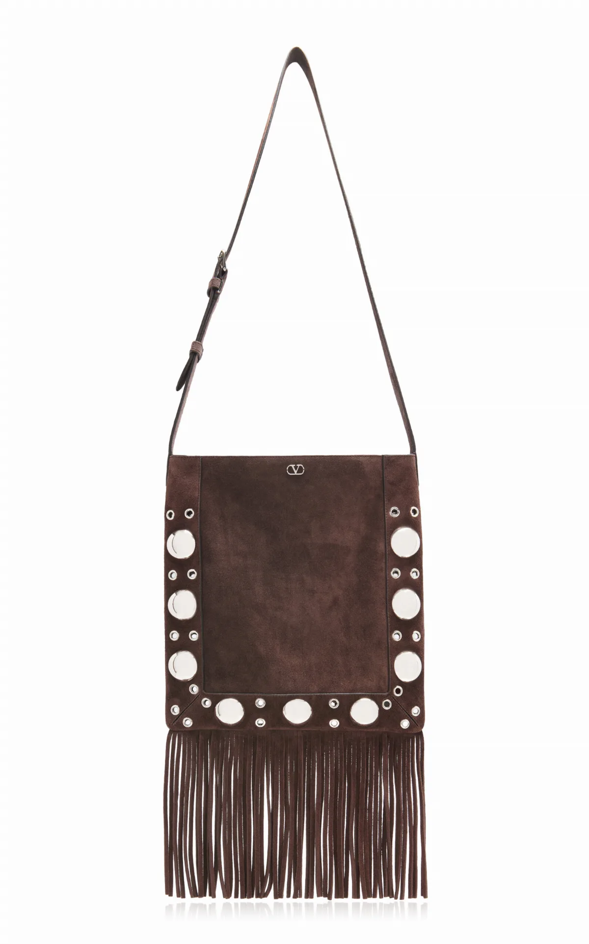 Nellcote Studded Suede Crossbody Bag