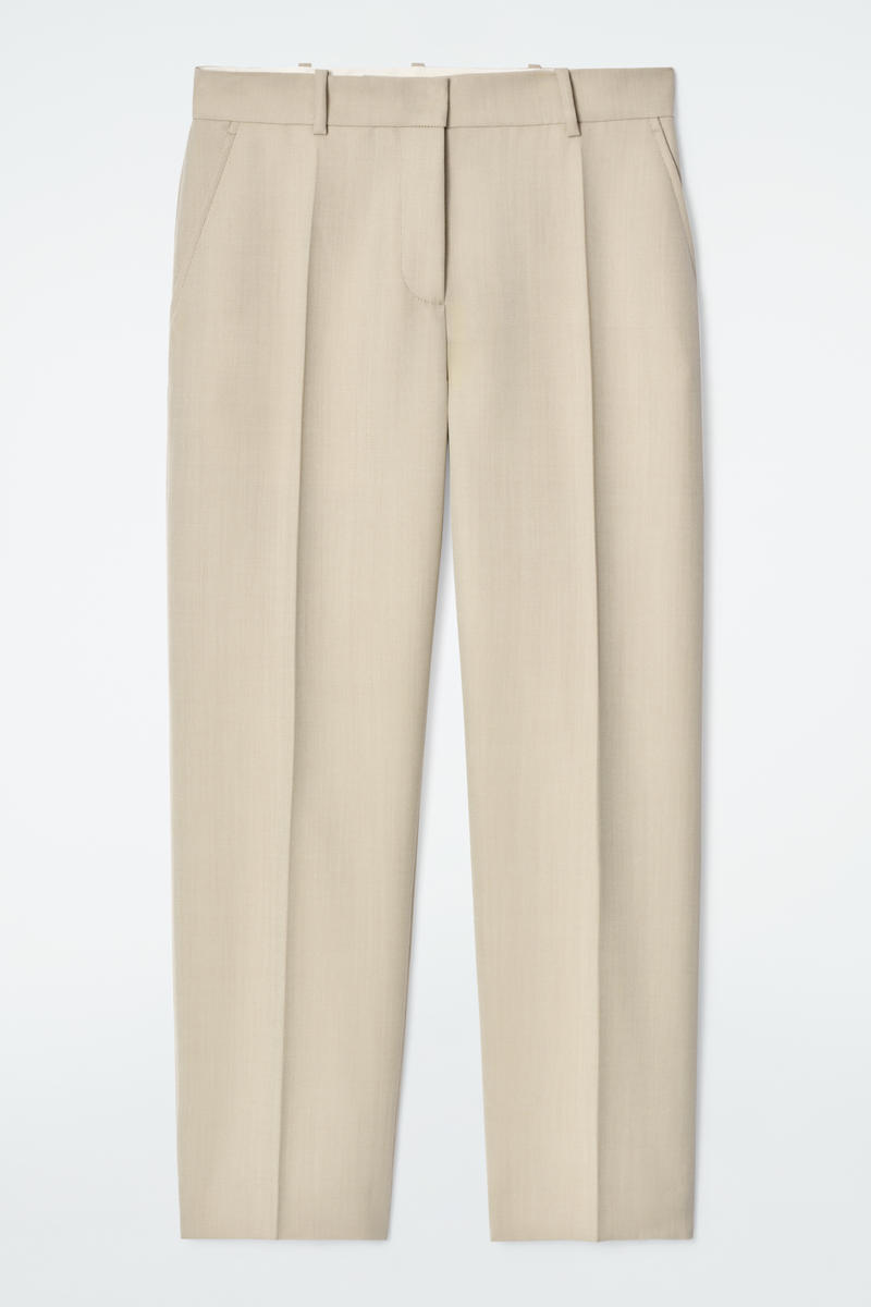 Wool Slim-Leg Pants