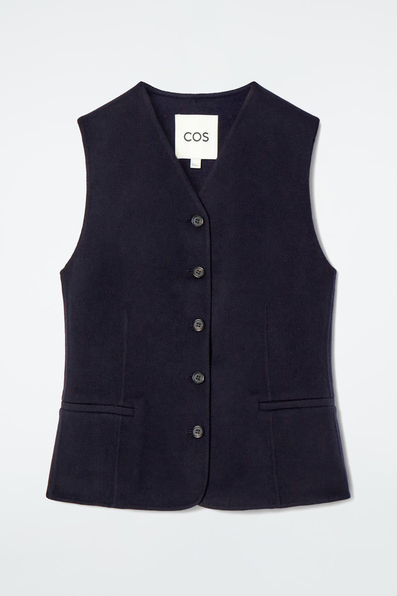 Double-Faced Wool Vest