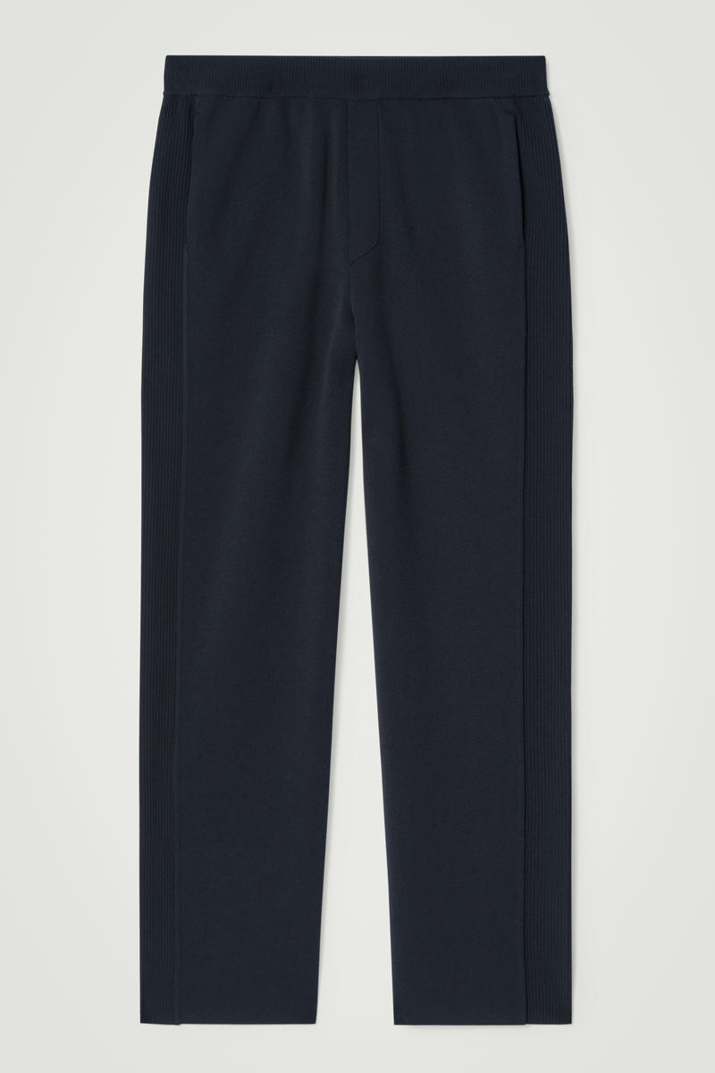 Double-Faced Straight-Leg Track Pants by COS