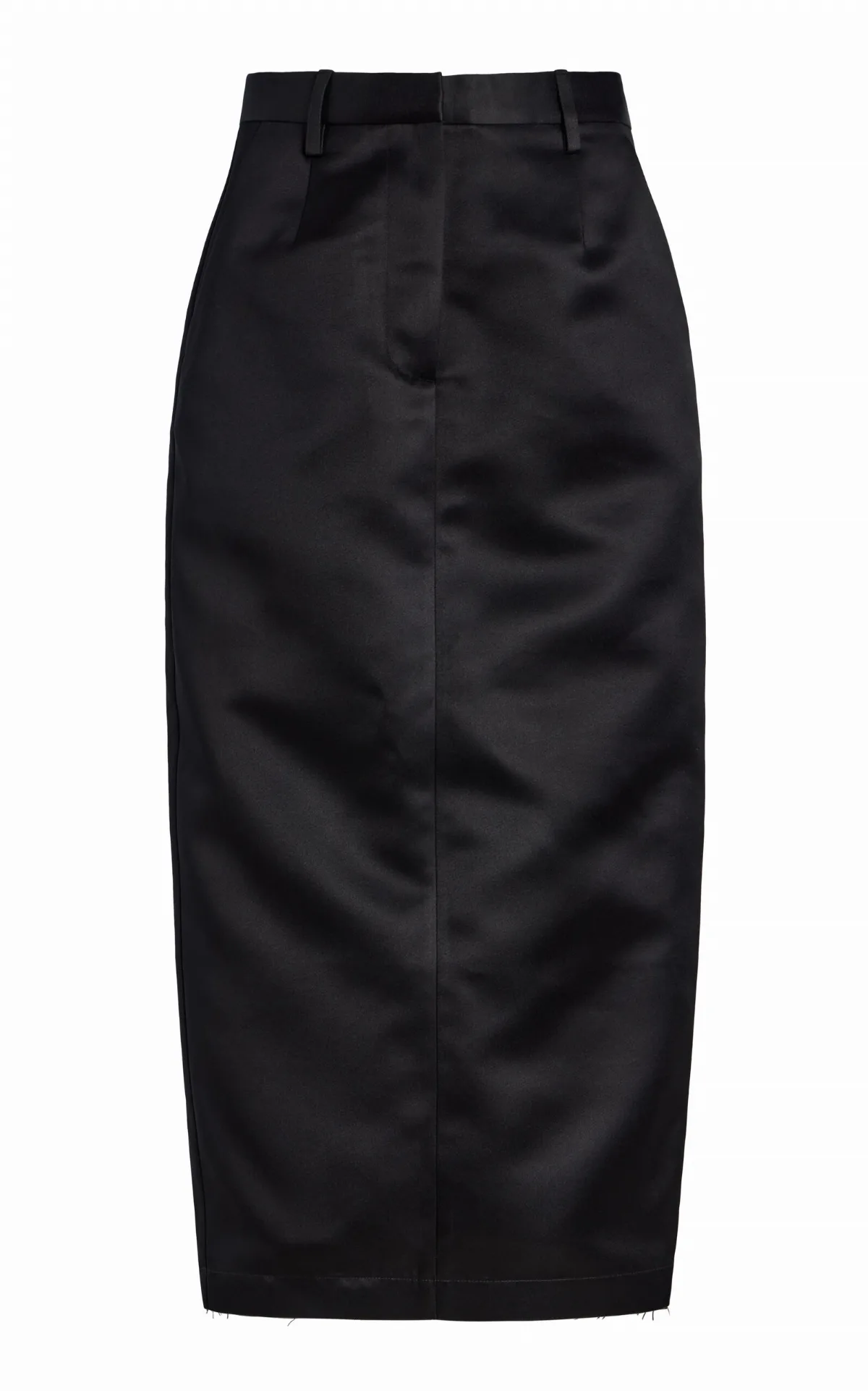 Satin Pencil Skirt