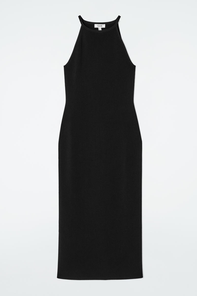 Contoured Knitted Midi Dress