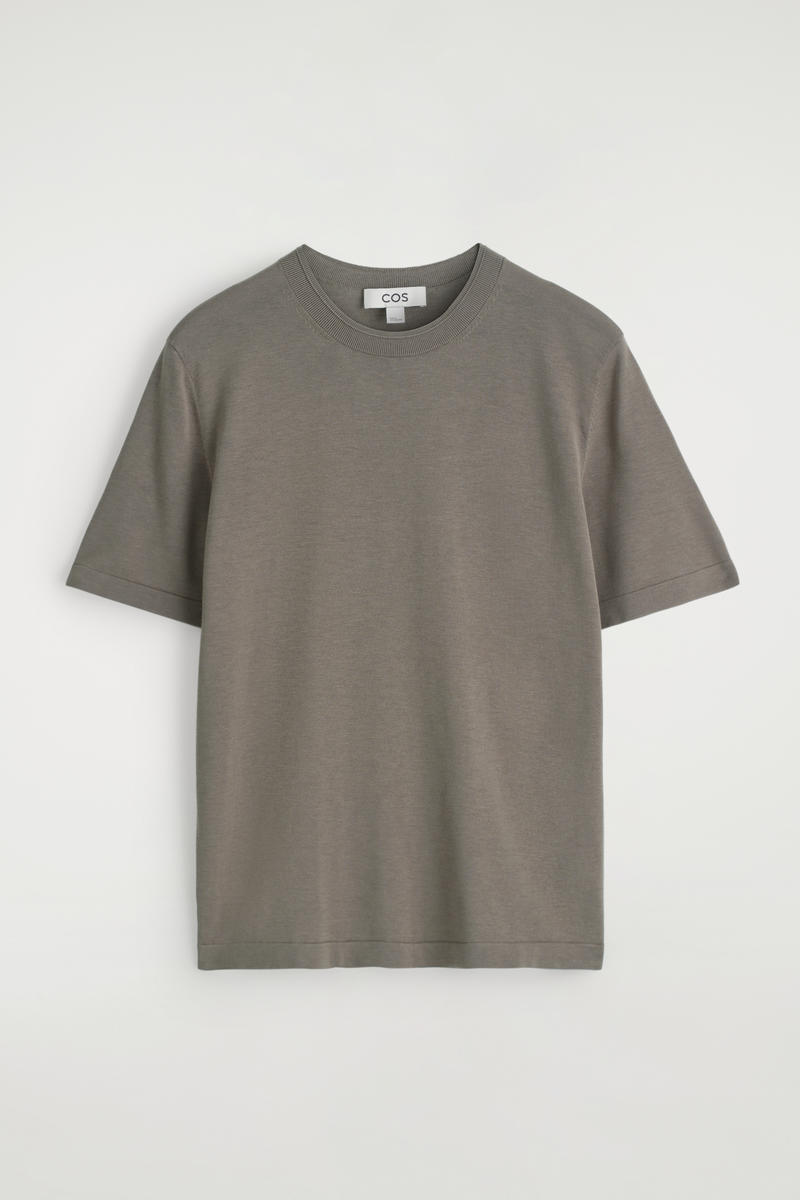 Slim Knitted Silk T-Shirt