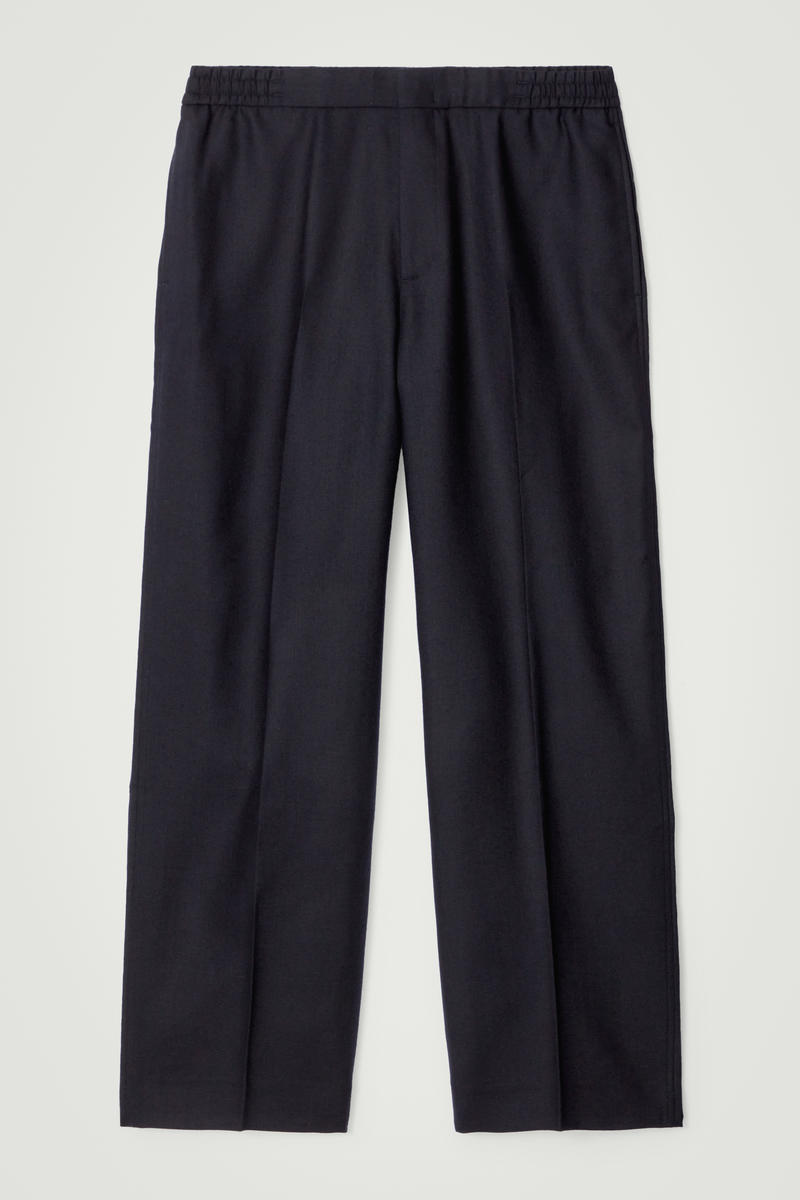 Tailored Wool-Flannel Straight-Leg Track Pants by COS