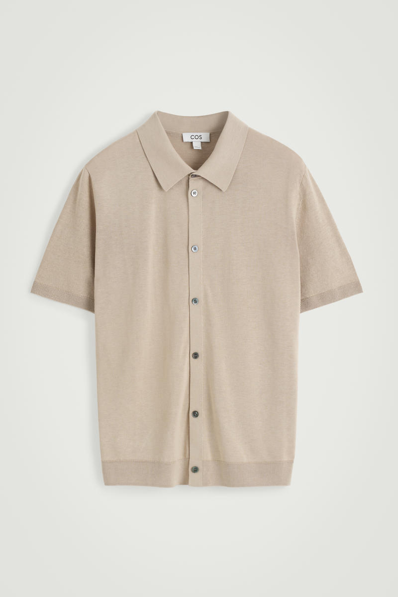 Knitted Linen-Silk Shirt