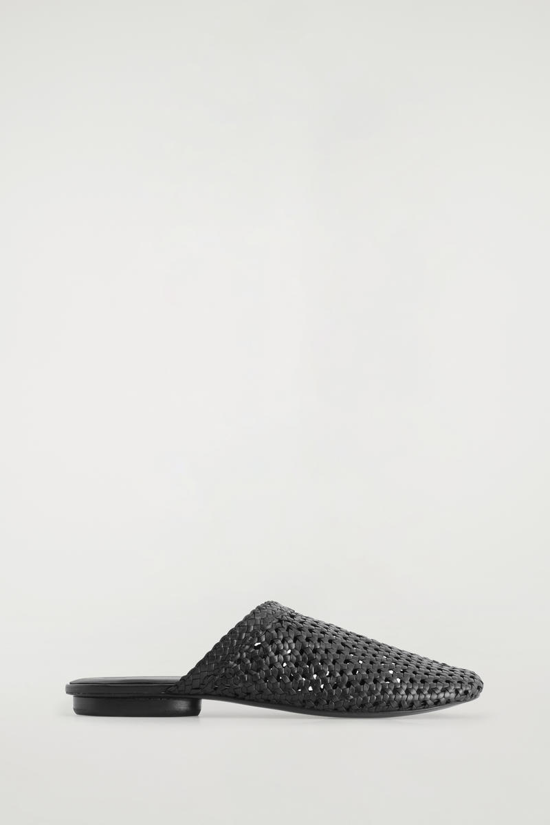 Braided Leather Mules