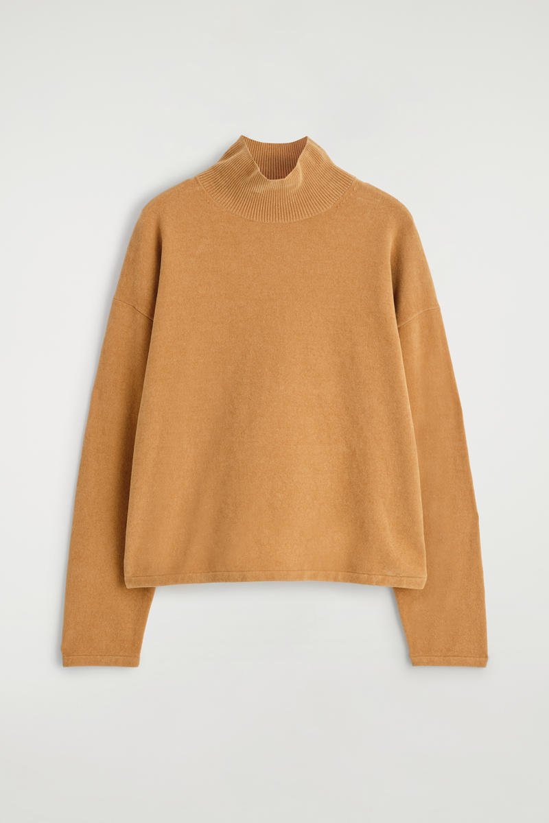 Chenille Mock-Neck Sweater
