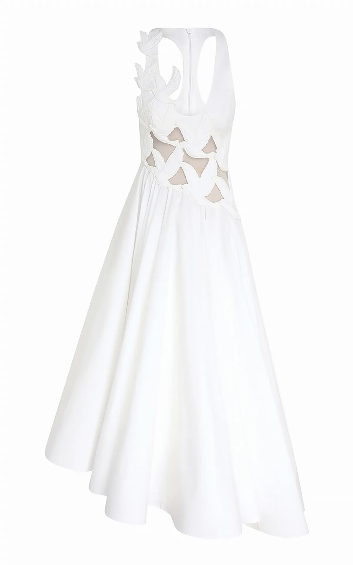 Luna Appliqud Cotton Midi Dress