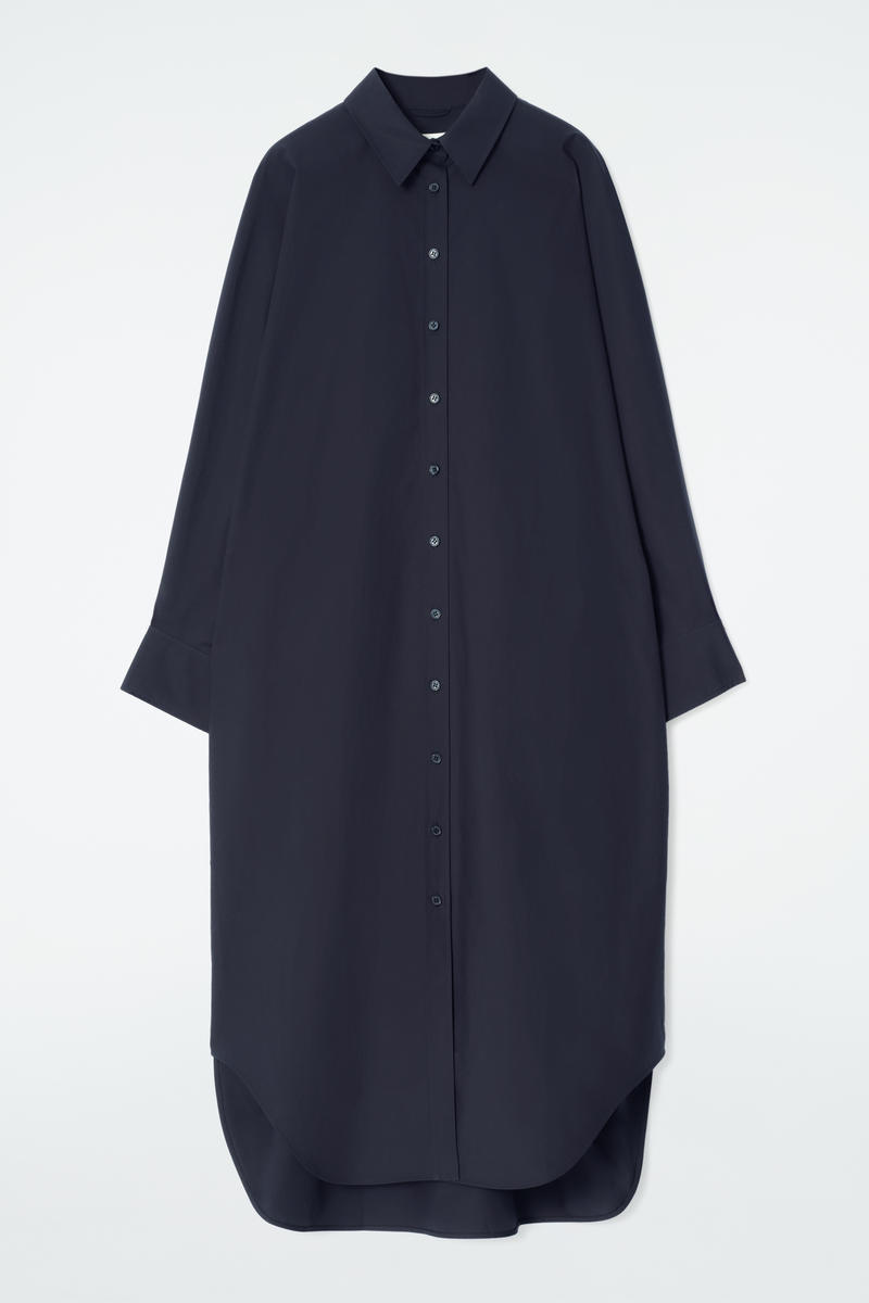 Relaxed Cotton Shirt Dress