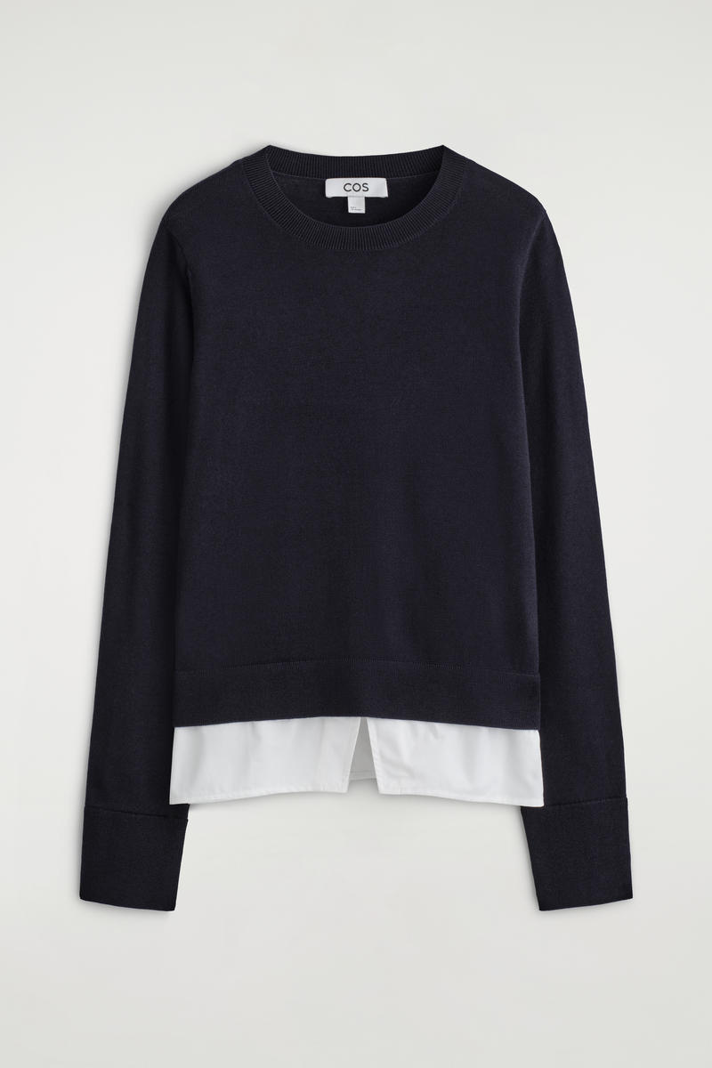 Layered Merino Wool Sweater by COS
