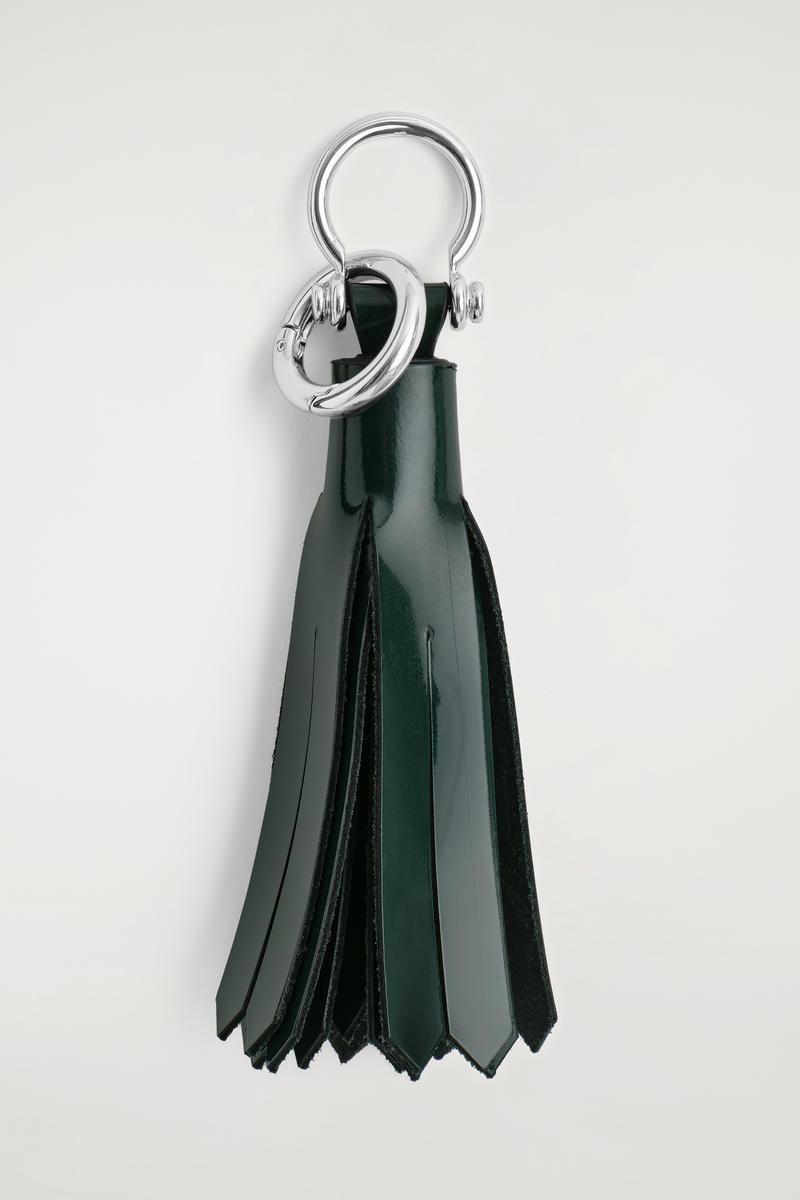 Tasseled Leather Keyring