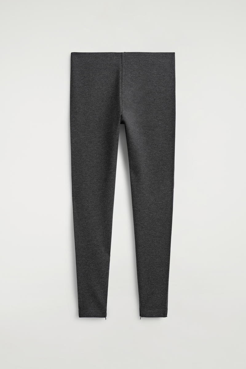 Zipped-Cuff Leggings