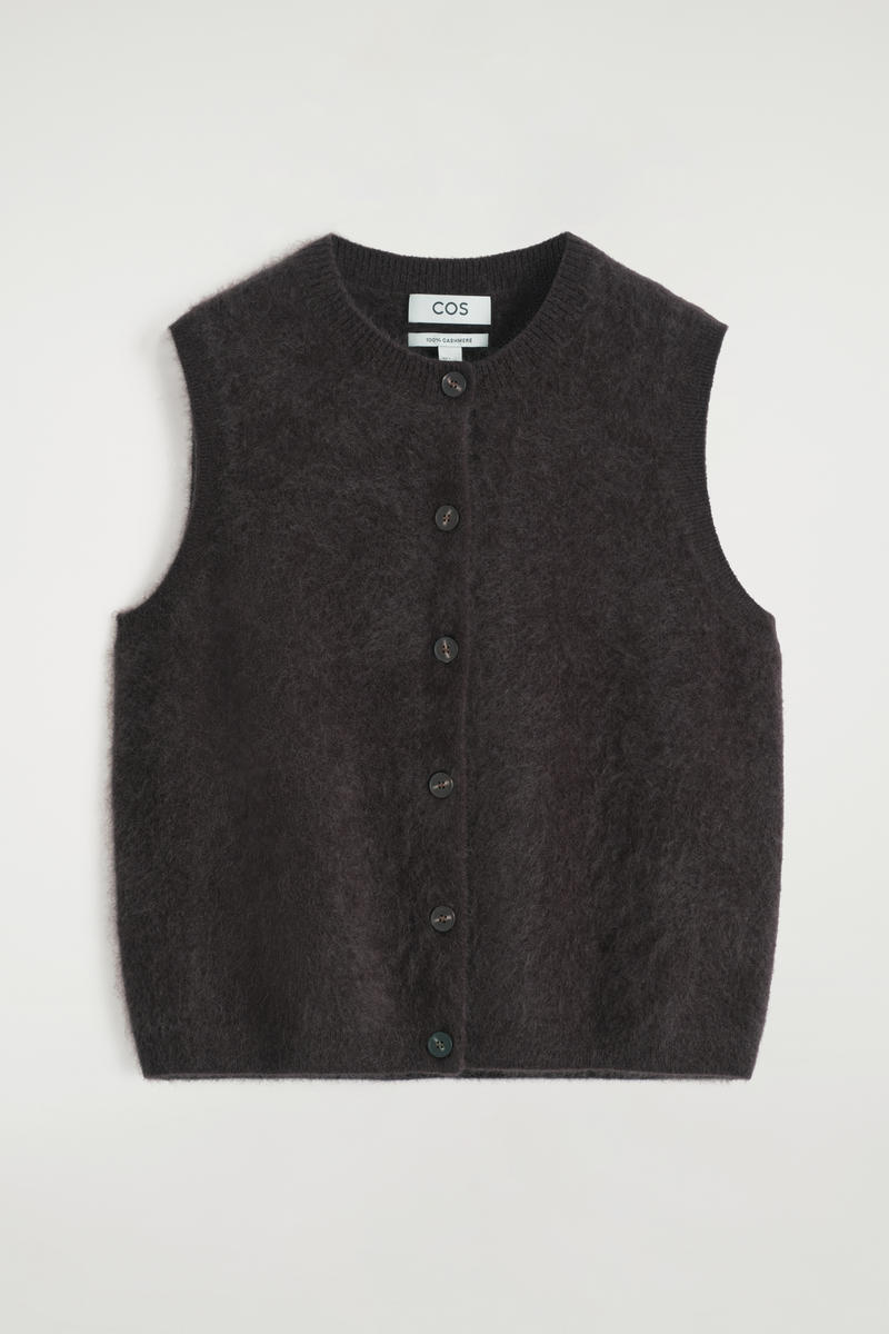 Brushed-Cashmere Vest