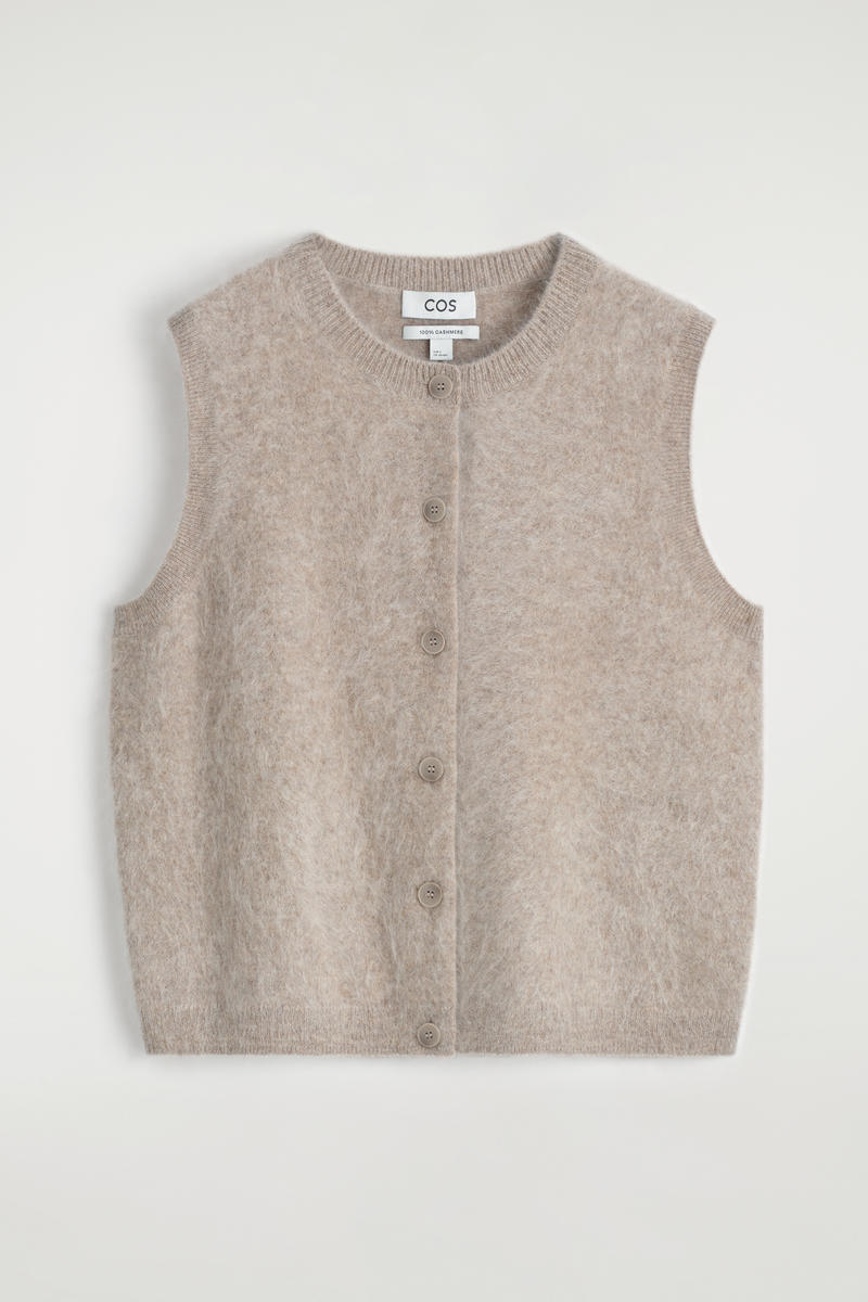 Brushed-Cashmere Vest