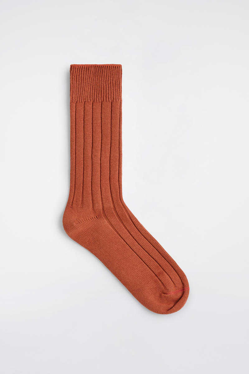 Chunky Ribbed Cotton Socks