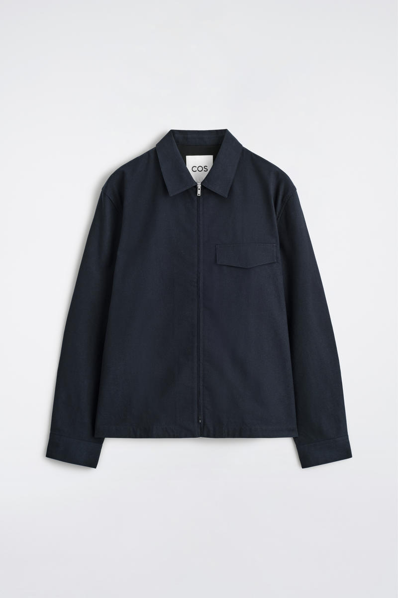 Cotton Zipped Overshirt