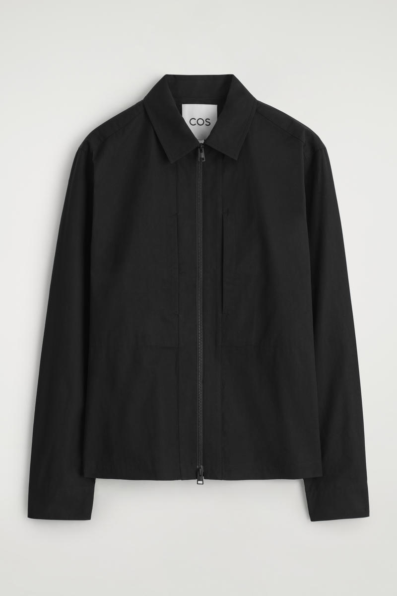 Cotton Zipped Overshirt