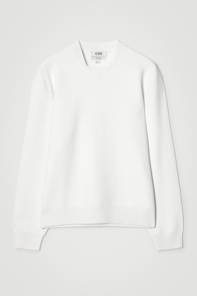 Double-Faced Bomber-Neck Knitted Sweater by COS