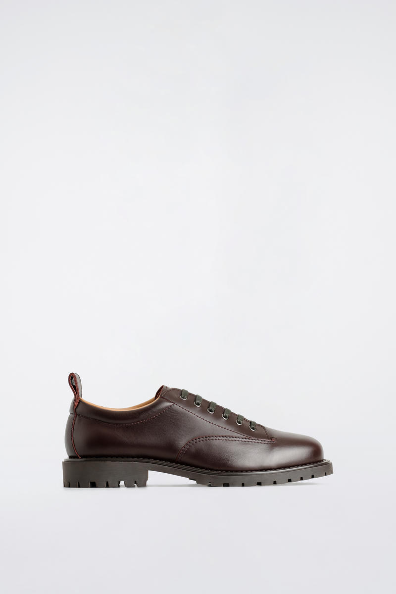 Chunky Leather Derby Shoes