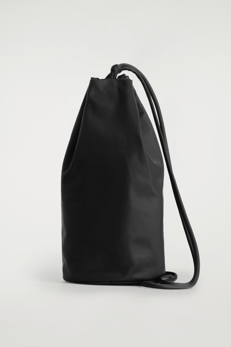 Drawstring Crossbody Bag - Nylon