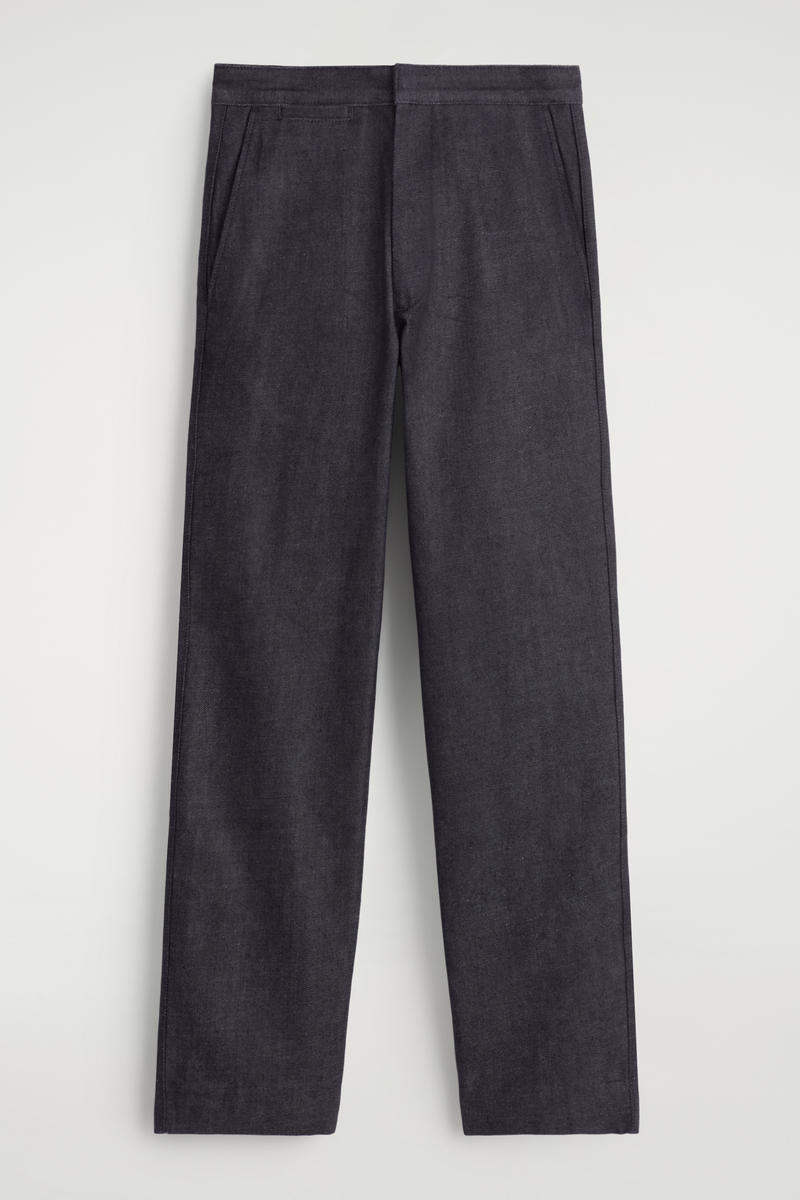 Straight-Leg Denim Pants