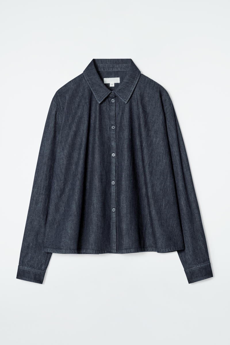 Regular Flared Denim Shirt