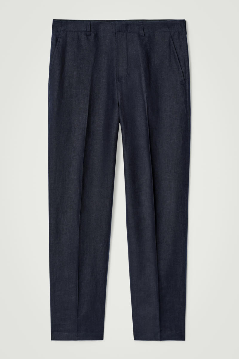 Relaxed Linen Tapered Pants