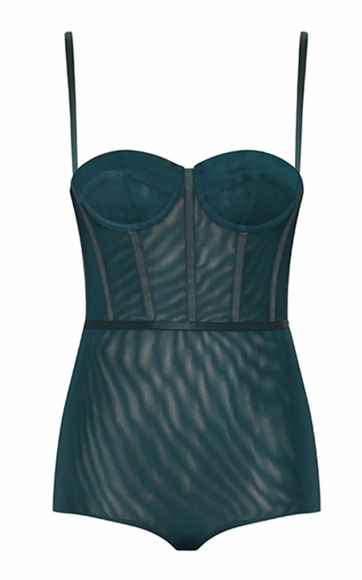 Rebellion Corseted Mesh Bodysuit by Zimmermann