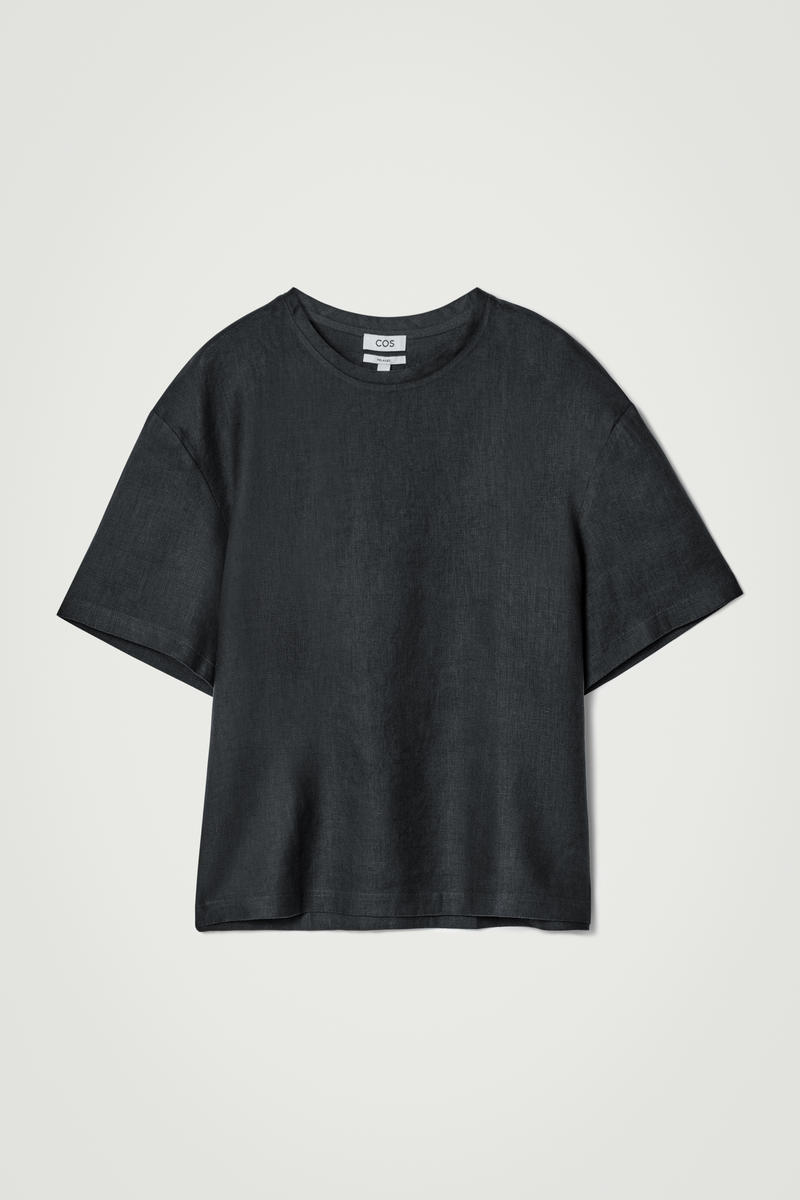 Relaxed Woven Linen T-Shirt by COS