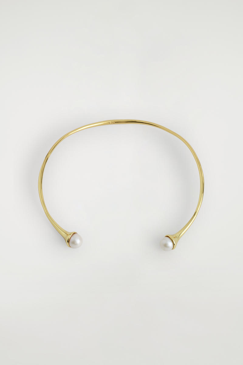 Freshwater Pearl Cuff Necklace