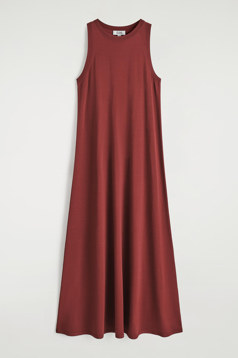 Sleeveless Knitted Midi Dress