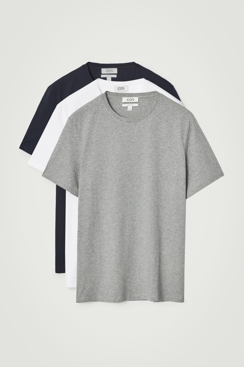 3-Pack Regular Cotton T-Shirts by COS